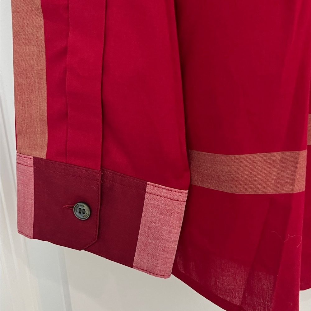 Burberry Red Plaid Nova Check Button-Down Shirt - Picture 5 of 8